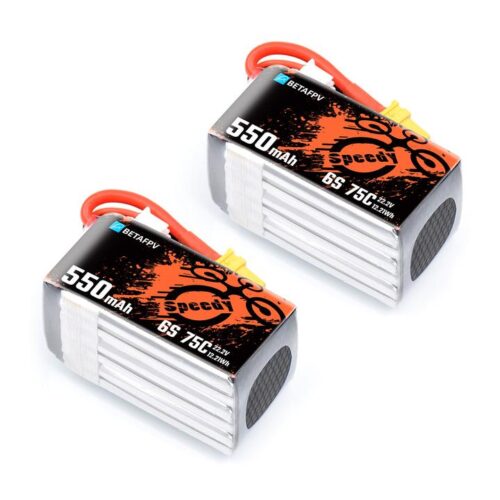BetaFPV 550mAh 6S 75C Lipo Battery (2pcs)