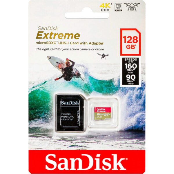 Sandisk Extreme microSD mälukaart + adapter
