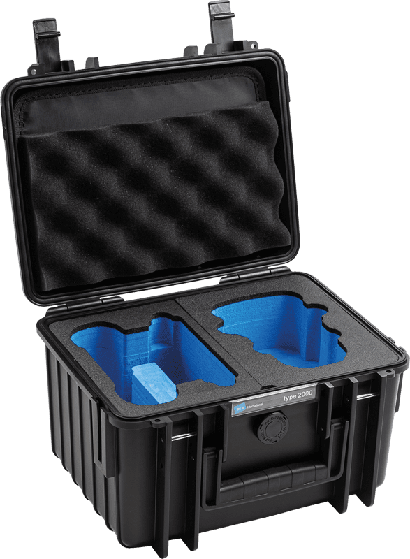 BW Outdoor Cases - Type 2000 for DJI Mini 2/DJI Mini 2 Fly More Combo Black