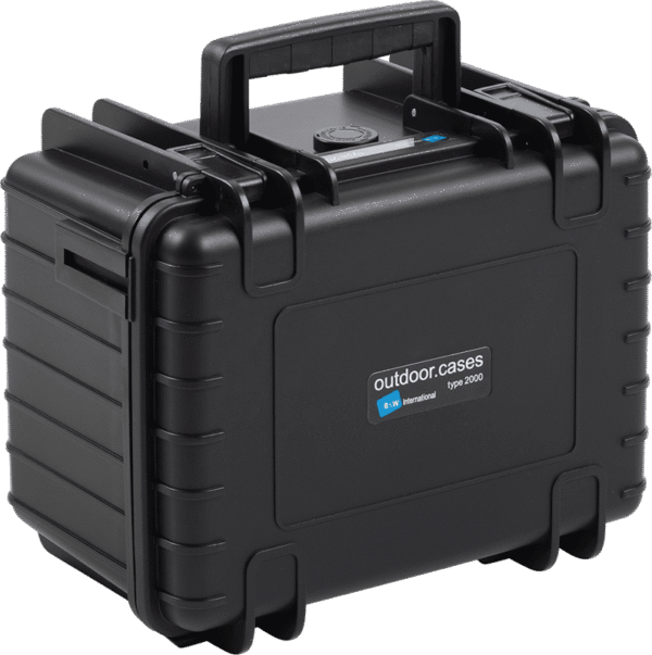 BW Outdoor Cases - Type 2000 for DJI Mini 2/DJI Mini 2 Fly More Combo Black