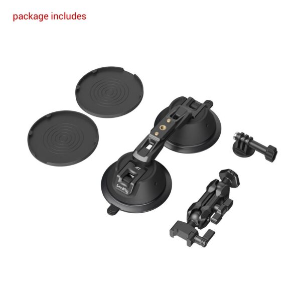 SmallRig - 3566 Suction Cup Portable Dual with Camera Mount SC-2K