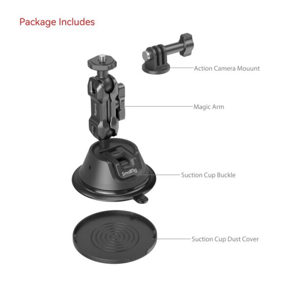 SmallRig - 4193 Portable Suction Cup Mount Support for Action Cameras SC-1K