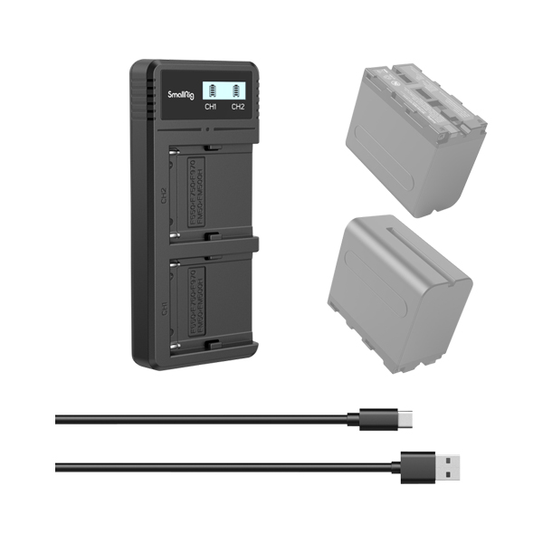 SmallRig - 4086 Battery Charger For NP-F970 Batteries